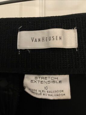 Van Heusen Black Stretch Pull-On Slacks